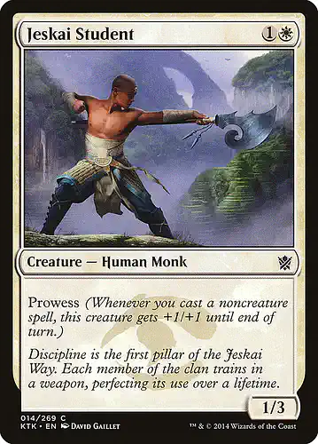 Jeskai Student - ktk Spoiler