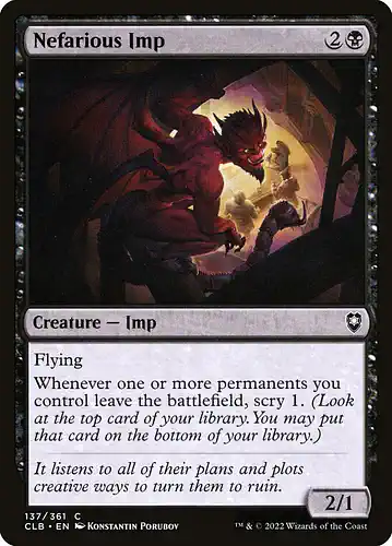 Nefarious Imp - clb Spoiler