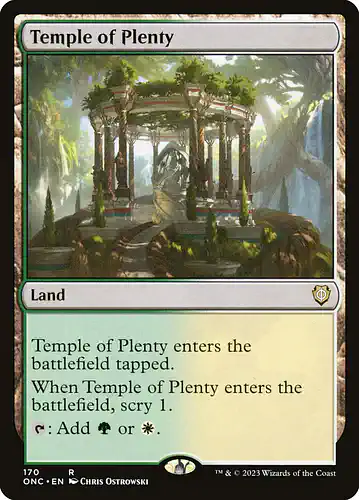 Temple of Plenty - onc Spoiler