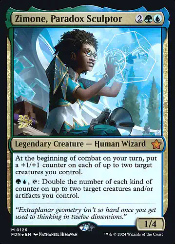 Zimone, Paradox Sculptor - fdn Spoiler