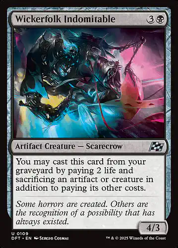 Wickerfolk Indomitable - dft Spoiler
