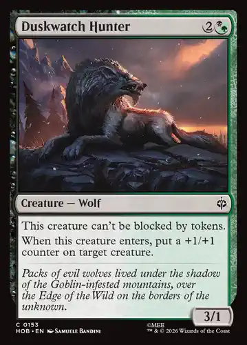 Duskwatch Hunter - hob Spoiler