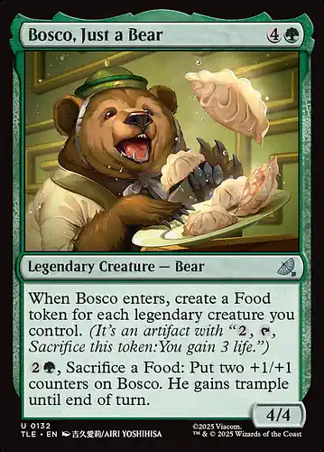 Bosco, Just a Bear - tle Spoiler