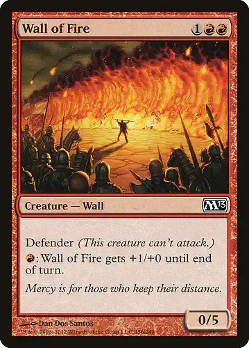 Wall of Fire - m13 Spoiler