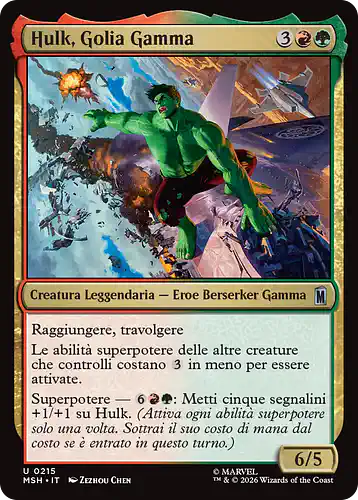 Hulk, Gamma Goliath - msh Spoiler