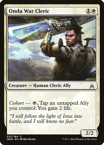 Ondu War Cleric - ogw Spoiler
