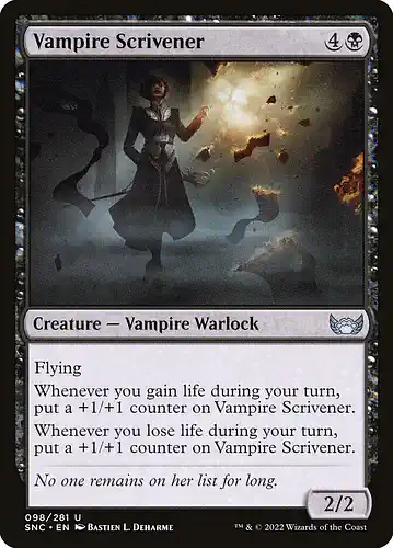 Vampire Scrivener - snc Spoiler