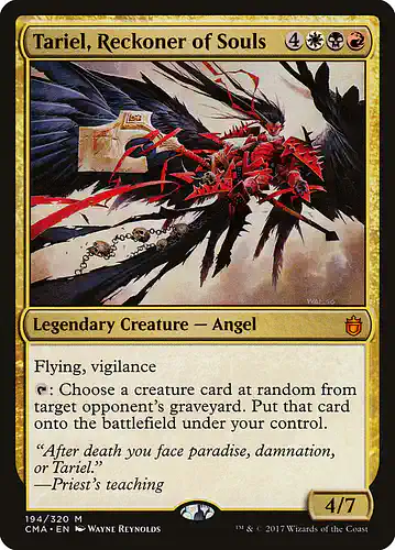 Tariel, Reckoner of Souls - cma Spoiler