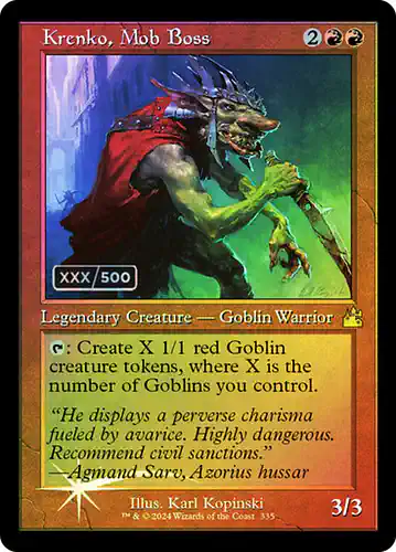 Krenko, Mob Boss - rvr Spoiler