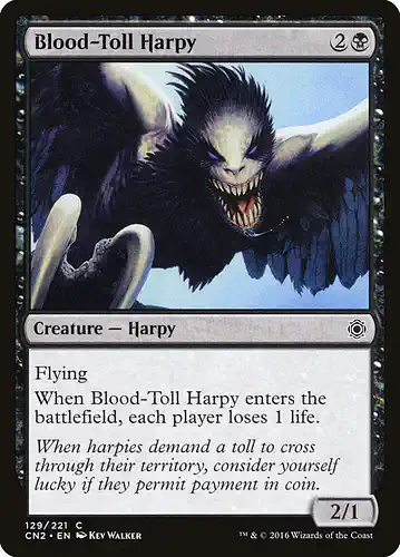 Blood-Toll Harpy - cn2 Spoiler