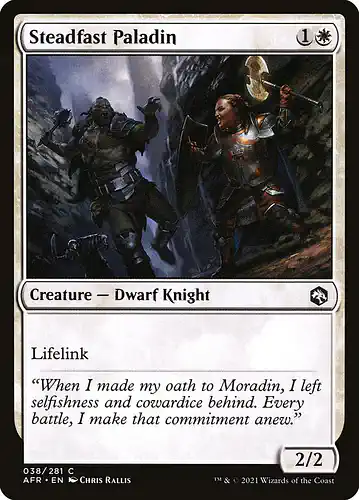 Steadfast Paladin - afr Spoiler
