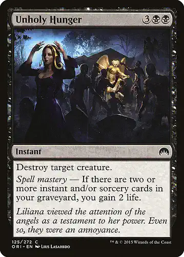 Unholy Hunger - ori Spoiler