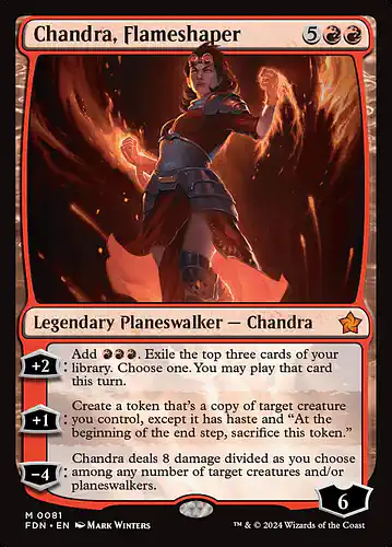 Chandra, Flameshaper - fdn Spoiler