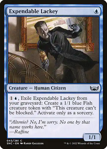 Expendable Lackey - snc Spoiler
