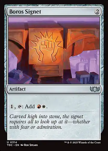 Boros Signet - tdc Spoiler