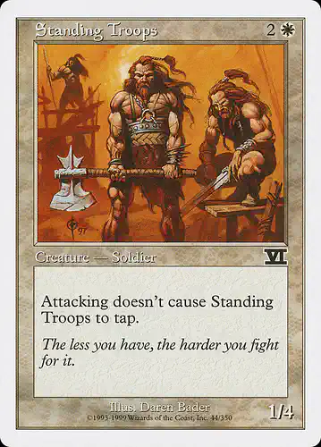 Standing Troops - 6ed Spoiler