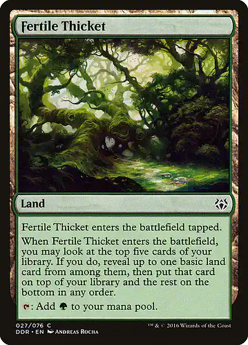 Fertile Thicket - ddr Spoiler