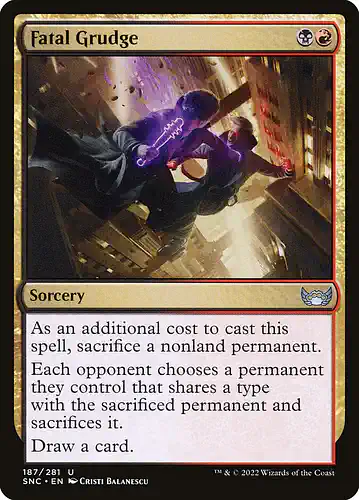 Fatal Grudge - snc Spoiler
