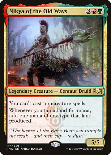 Nikya of the Old Ways - rna Spoiler