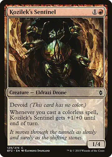 Kozilek's Sentinel - bfz Spoiler