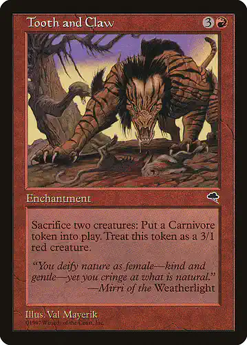 Tooth and Claw - tmp Spoiler