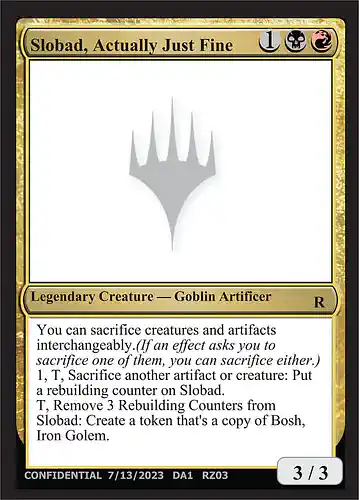 Slobad, Actually Just Fine - unk Spoiler