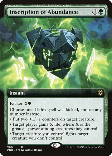 Inscription of Abundance - znr Spoiler