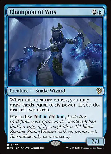 Champion of Wits - drc Spoiler