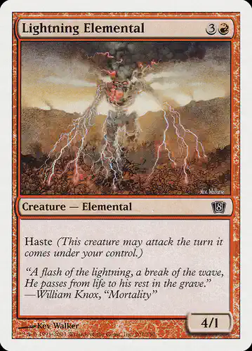 Lightning Elemental - 8ed Spoiler