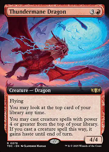 Thundermane Dragon - tdc Spoiler
