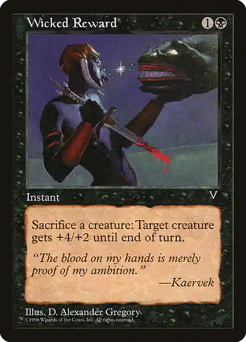 Wicked Reward - vis Spoiler