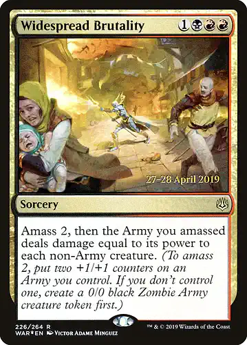 Widespread Brutality - war Spoiler