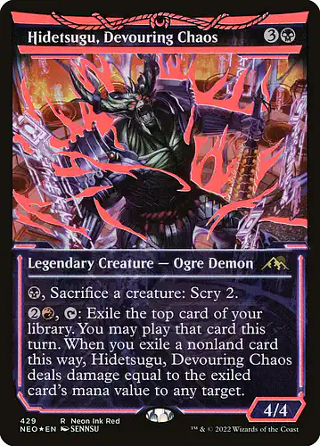 Hidetsugu, Devouring Chaos - neo Spoiler