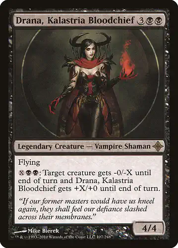 Drana, Kalastria Bloodchief - roe Spoiler