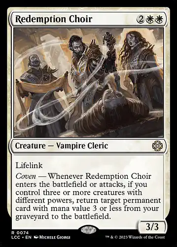 Redemption Choir - lcc Spoiler