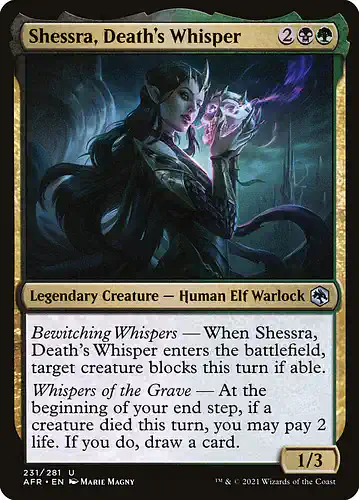 Shessra, Death's Whisper - afr Spoiler