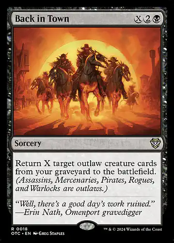 Back in Town - otc Spoiler