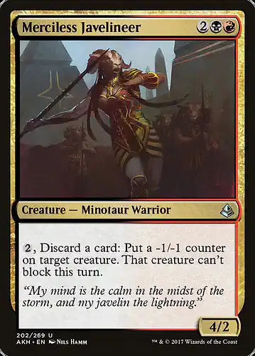 Merciless Javelineer - akh Spoiler