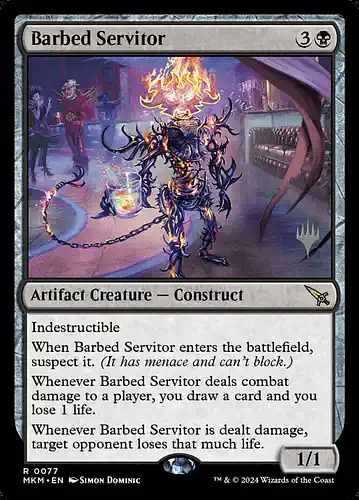 Barbed Servitor - mkm Spoiler