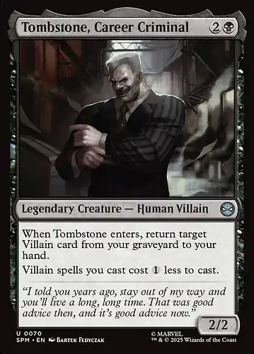 Tombstone, Career Criminal - spm Spoiler