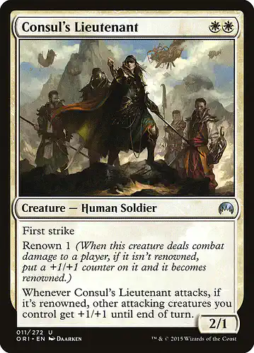 Consul's Lieutenant - ori Spoiler