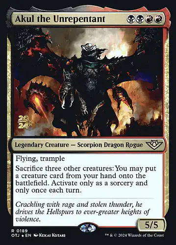 Akul the Unrepentant - otj Spoiler