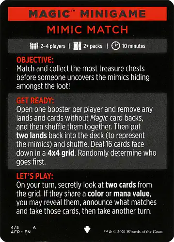 Mimic Match - afr Spoiler