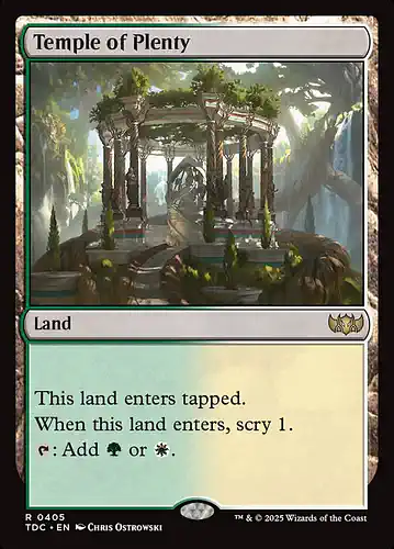 Temple of Plenty - tdc Spoiler