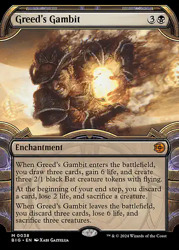 Greed's Gambit - big Spoiler