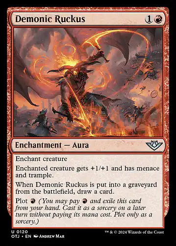 Demonic Ruckus - otj Spoiler