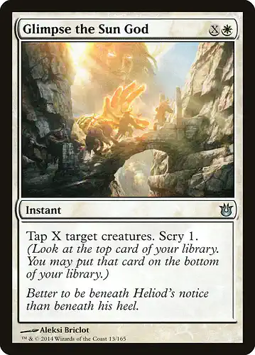 Glimpse the Sun God - bng Spoiler
