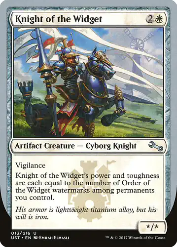 Knight of the Widget - ust Spoiler