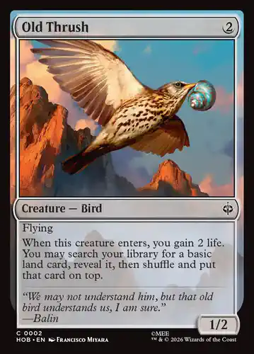Old Thrush - hob Spoiler