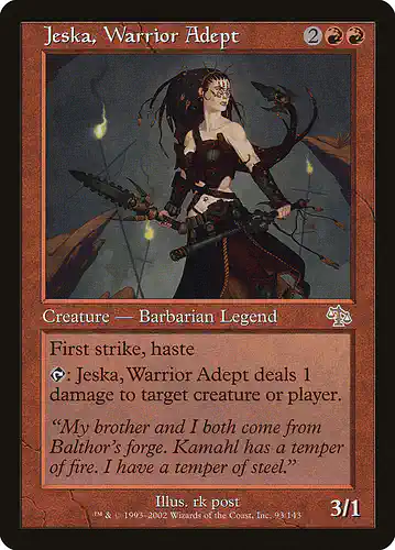 Jeska, Warrior Adept - jud Spoiler